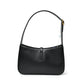 Pre-Owned Saint Laurent LE 5A7 Hobo Bag Black with Gold Hardware