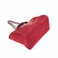 Pre-Owned Chanel Canvas Tote Bag Red with Silver Hardware