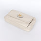 Pre-Owned Gucci Leather Belt Bag Grey White with Gold Hardware