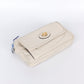 Pre-Owned Gucci Leather Belt Bag Grey White with Gold Hardware