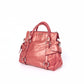 Pre-Owned Miu Miu Leather Shoulder Bag Red with Silver Hardware