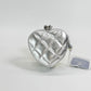 Pre-Owned Chanel 25B Silver Heart Charm Pouch