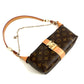 Pre-Owned Louis Vuitton Pochette Mia Bag Monogram Canvas with Gold Hardware (Aftermarket Chain Strap)