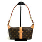 Pre-Owned Louis Vuitton Pochette Mia Bag Monogram Canvas with Gold Hardware (Aftermarket Chain Strap)