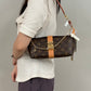 Pre-Owned Louis Vuitton Pochette Mia Bag Monogram Canvas with Gold Hardware (Aftermarket Chain Strap)