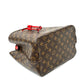 Pre-Owned Louis Vuitton Monogram Bucket Bag with Red Trim