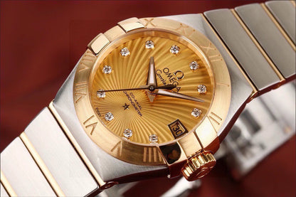 Pre-Owned Omega Constellation 123.20.27.20.58.001 27mm 18K Gold Automatic