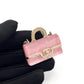 Pre-Owned Chanel 25B Pink Resin Mini Bag Brooch
