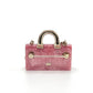 Pre-Owned Chanel 25B Pink Resin Mini Bag Brooch