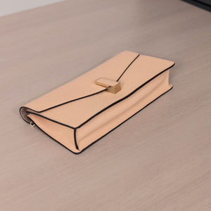 Pre-Owned Valextra Iside Bag Nude Pebbled Leather