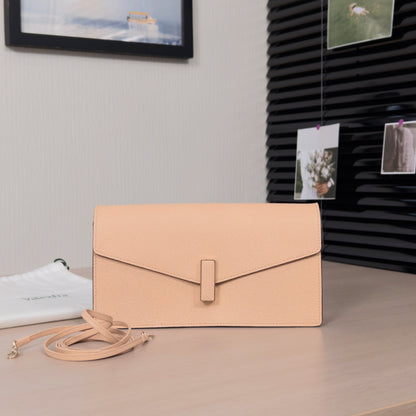 Pre-Owned Valextra Iside Bag Nude Pebbled Leather