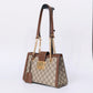 Pre-Owned Gucci Padlock GG Canvas Tote with Gold Hardware