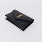 Pre-Owned Saint Laurent V-Shape WOC Bag Black with Gold Hardware
