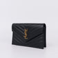 Pre-Owned Saint Laurent V-Shape WOC Bag Black with Gold Hardware