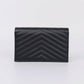 Pre-Owned Saint Laurent V-Shape WOC Bag Black with Gold Hardware