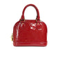 Pre-Owned Louis Vuitton Alma BB Bag Red Patent Leather with Gold Hardware