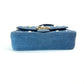 Pre-Owned Gucci GG Marmont 22 Bag Blue Denim with Gold Hardware and Pearls