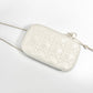 Pre-Owned Dior Cannage Phone Bag Cream with Gold Hardware