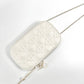 Pre-Owned Dior Cannage Phone Bag Cream with Gold Hardware