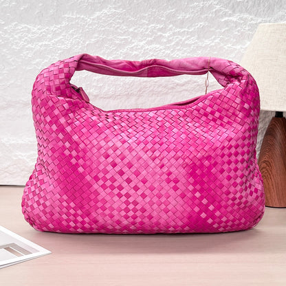 Pre-Owned Bottega Veneta Intrecciato Hobo Bag Pink