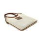 Pre-Owned Miu Miu Ivy Mini Canvas & Leather Tote Bag