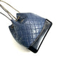 Pre-Owned Chanel Gabrielle Backpack Blue Quilted