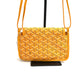 Pre-Owned Goyard Plumet Pouch Yellow Chevron Print Shoulder Bag