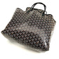 Pre-Owned Goyard Saint Louis PM Tote Bag Black Chevron Print