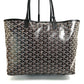 Pre-Owned Goyard Saint Louis PM Tote Bag Black Chevron Print