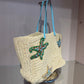 Pre-Owned Fendi Woven Beaded Tote Bag