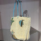 Pre-Owned Fendi Woven Beaded Tote Bag