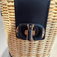 Pre-Owned Dior Woven Bucket Bag Beige