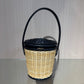 Pre-Owned Dior Woven Bucket Bag Beige