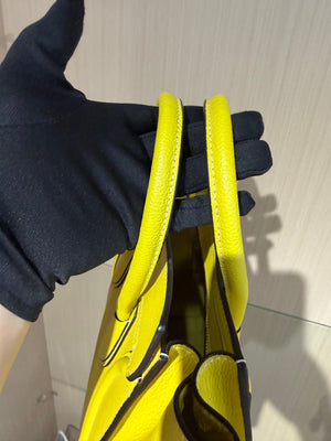 Pre-Owned Celine Luggage Tote Bag Yellow