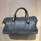Pre-Owned Bottega Veneta Intrecciato Padded Bag Grey