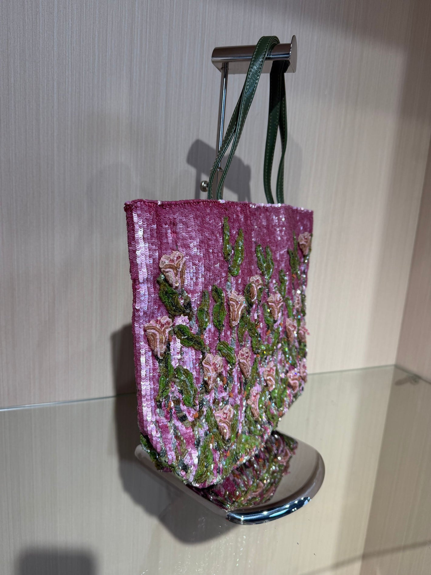 Pre-Owned Valentino Beaded Embroidered Tote Bag