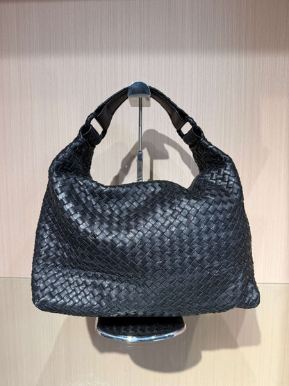 Pre-Owned Bottega Veneta Intrecciato Tote Bag Black