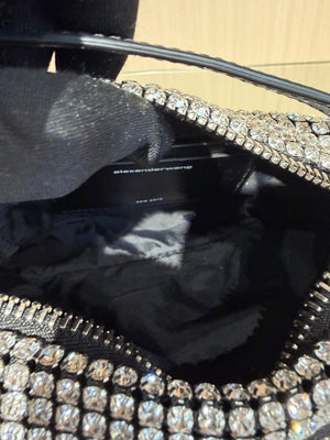 Pre-Owned Alexander Wang Heiress Bag White with Crystals