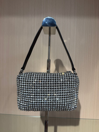 Pre-Owned Alexander Wang Heiress Bag White with Crystals