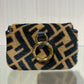 Pre-Owned Fendi Baguette Chain Pouch Mini Brown & Black