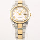 ✨Pre-Owned ROLEX Datejust 36mm Two-Tone White Roman Dial 🥂 | 18K Gold & Steel | 2015 Complete Set | Ref. 116203 💫