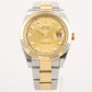 ✨Pre-Owned ROLEX Datejust 41mm Two-Tone Champagne Diamond Dial 🥂 | 18k Yellow Gold & Steel | 2018 Full Set |m126333 💫