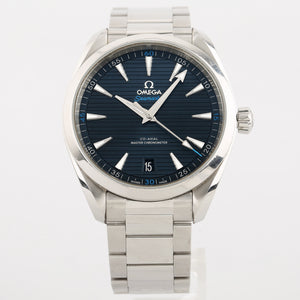 ✨Pre-Owned OMEGA Seamaster Aqua Terra 150M 41mm Blue Dial ⌚ | 8900 Master Chronometer | 2023 Full Set | 220.10.41.21.03.001 💫